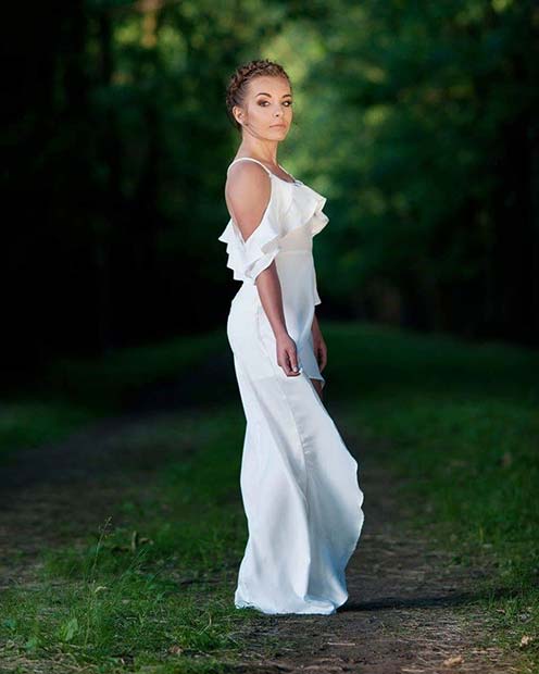 All White Party Maxi Dress