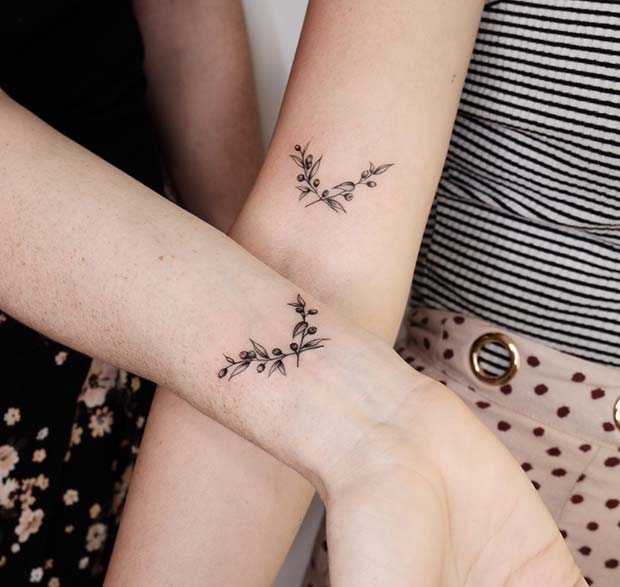 23 Cute Best Friend Tattoos for You and Your BFF - crazyforus