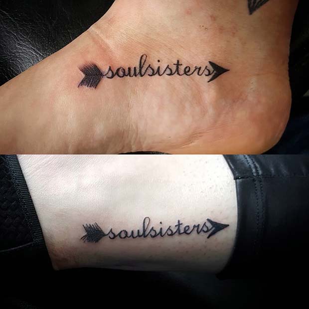 Soul Sisters Tattoo Idea for BFFs
