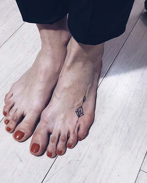 Small and Simple Foot Tattoo Idea
