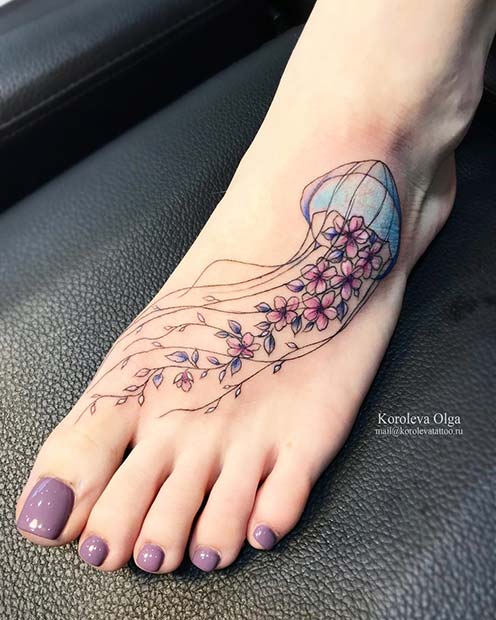 45 Awesome Foot Tattoos for Women - StayGlam