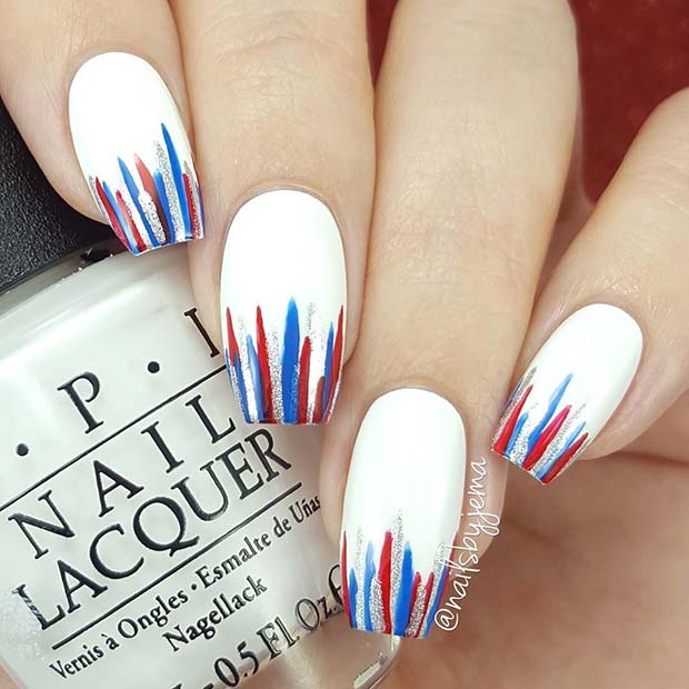 4th of July Coffin Nails