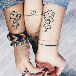 63 Cute Best Friend Tattoos for You and Your BFF - StayGlam - StayGlam