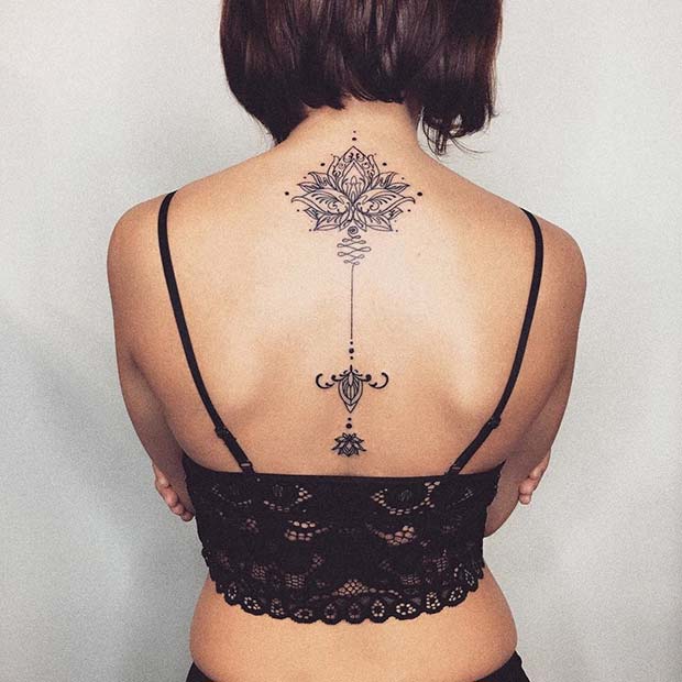 23 Cool Back Tattoos & Ideas for Women - StayGlam