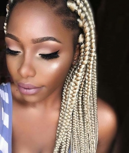 23 Cool Blonde Box Braids Hairstyles to Try - Page 2 of 2 - StayGlam