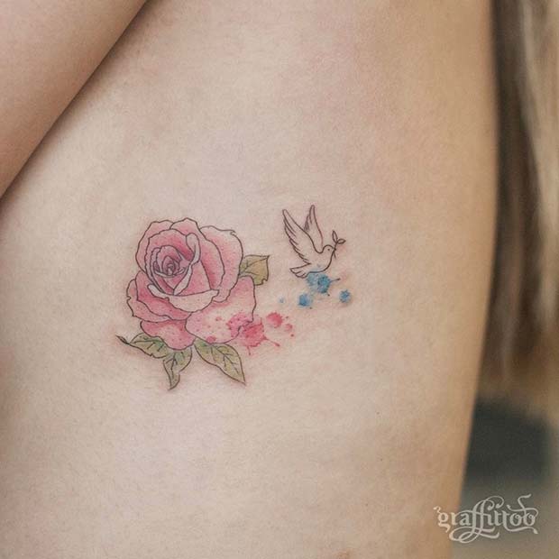 Cute Rib Tattoo Idea