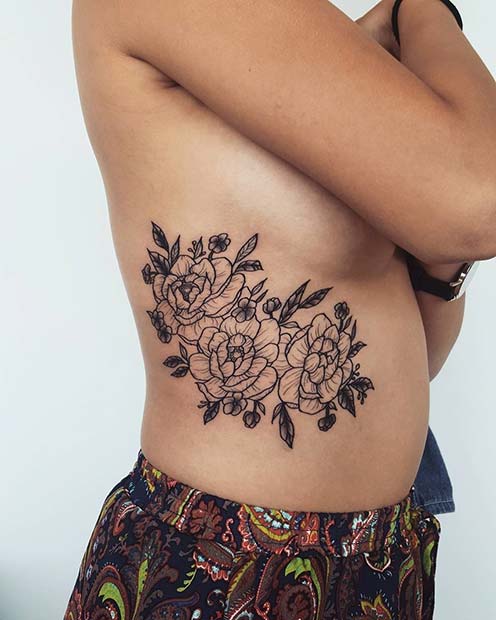 25 Charming Rib Tattoos Designs to Try in 2019