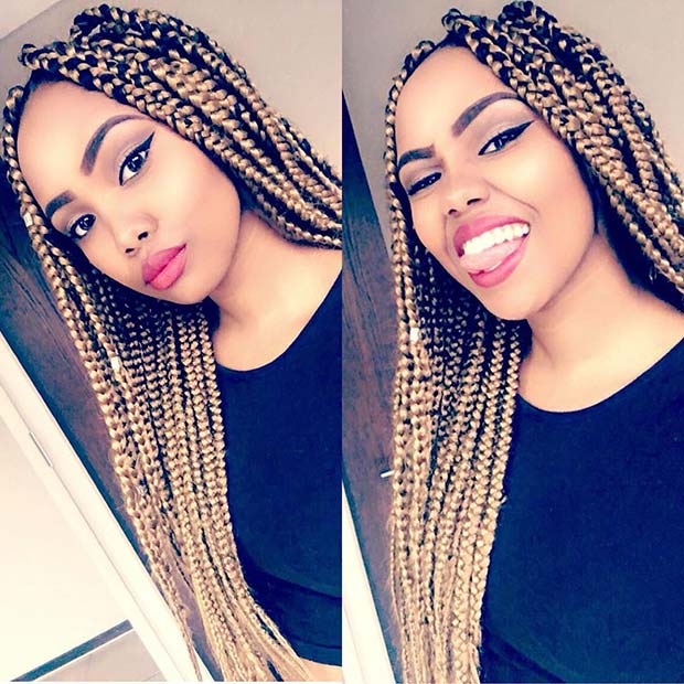 23 Cool Blonde Box Braids Hairstyles To Try Page 2 Of 2 Stayglam 6363