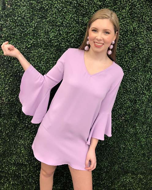 Simple, Pastel Purple Dress Idea