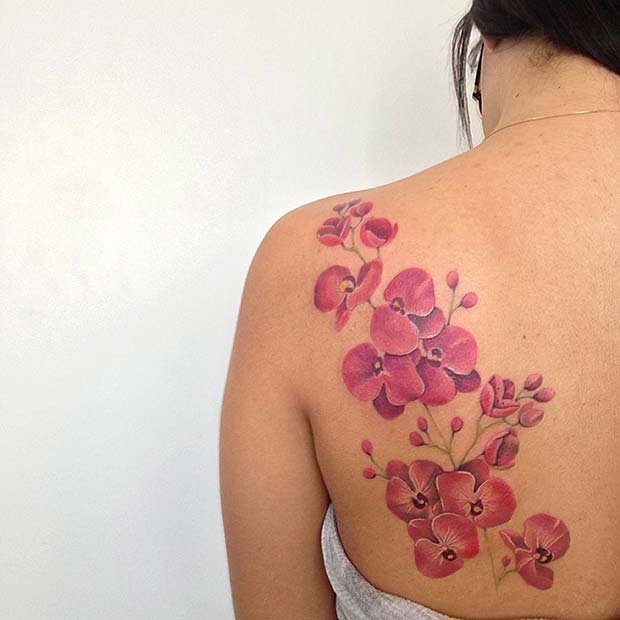  100 Best Cattleya Orchid Flower Tattoo Designs  Meaning and Ideas