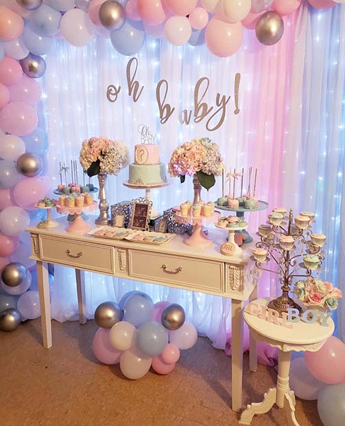 Our Baby Gender Reveal Party! (DIY Party Decor) - Ting and Things