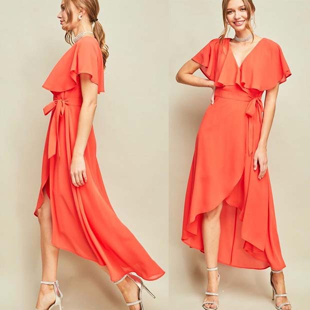 Vibrant Floaty Dress for a Wedding Guest 