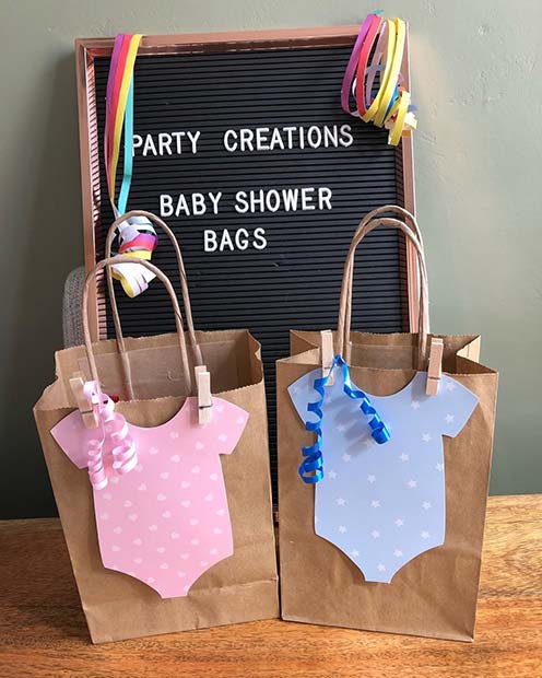 DIY Baby Shower Gift Bags