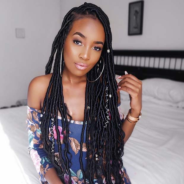 43 Ways to Pull Off Goddess Faux Locs Page 2 of 4 StayGlam