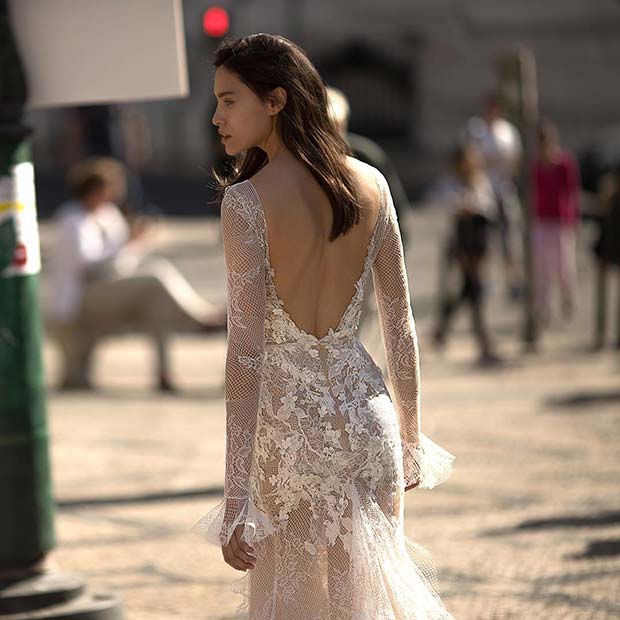 Sexy Backless Wedding Dress