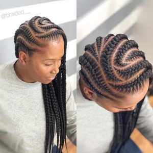 43 Cool Ways to Wear Feed In Cornrows - StayGlam - StayGlam