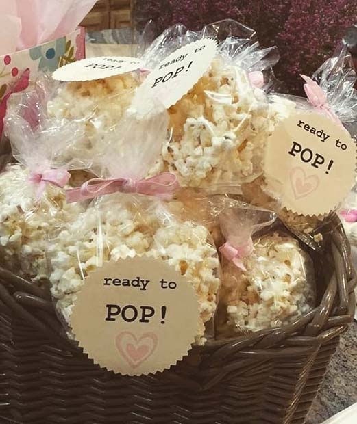 Ready to Pop Popcorn - Baby Shower Favor Idea
