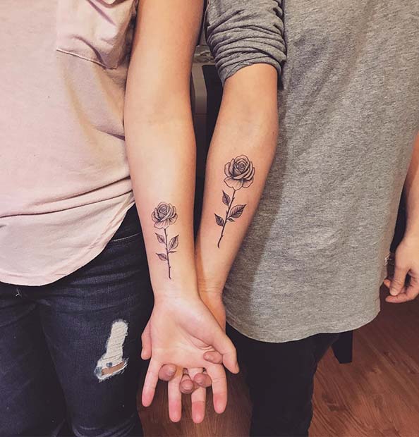 60 Meaningful Unique Match Couple Tattoos Ideas  Matching tattoos Rose  tattoos for men Tattoos for guys