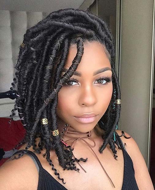 Short Goddess Faux Locs