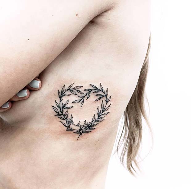 Botanical Heart Tattoo Design