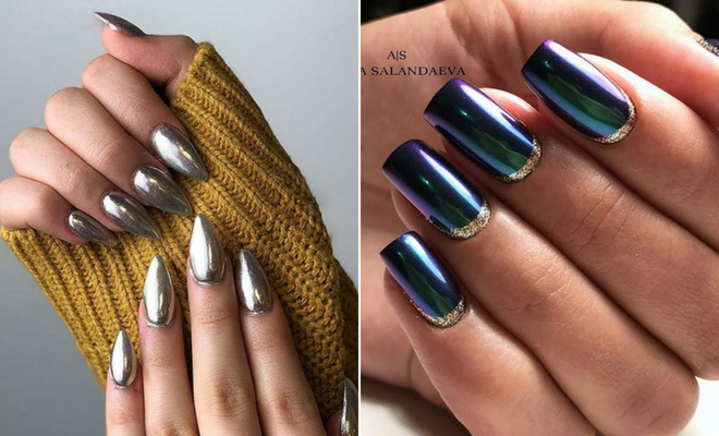 45 of the *Best* Chrome Nail Designs for a Polished Look