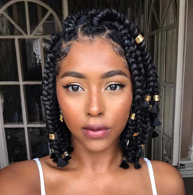 Shoulder Length Box Braids