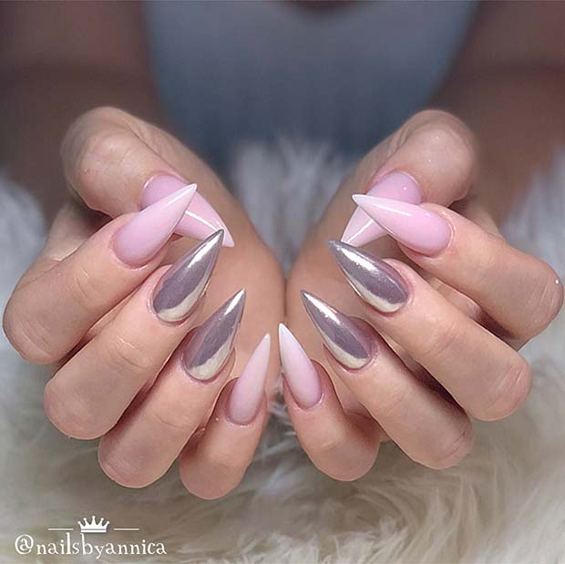 25 Cool Ways to Rock Chrome Nails | Page 2 of 2 | StayGlam