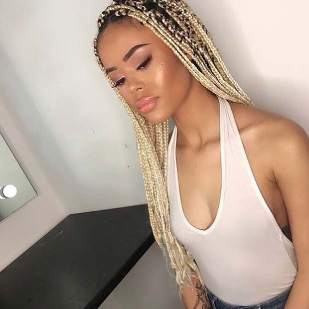 Light Blonde Box Braids