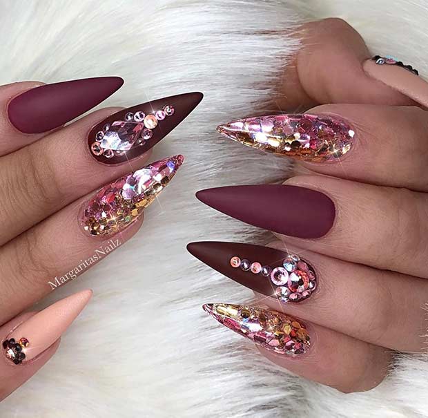 10 Chic Burgundy Nails You’ll Fall in Love With - crazyforus