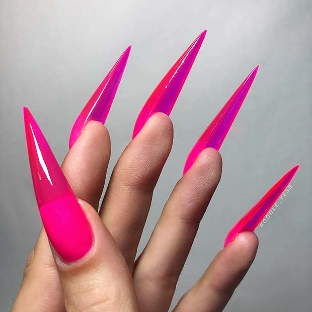 Statement Stiletto Jelly Nails