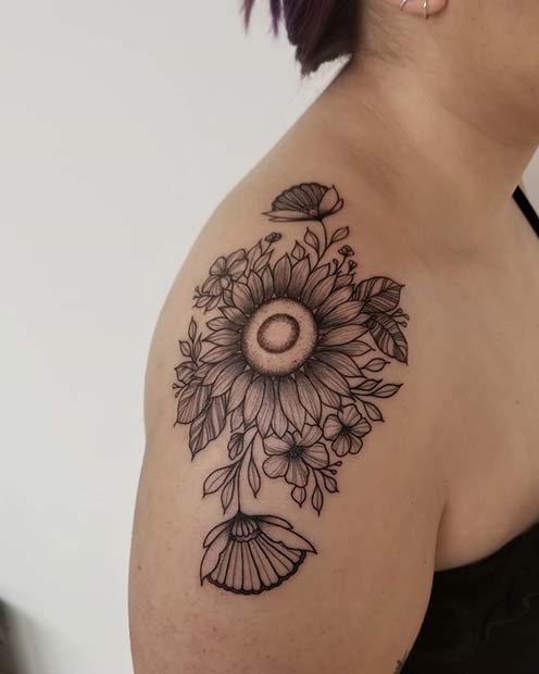 sunflower mandala tattoo sleeveTikTok Search