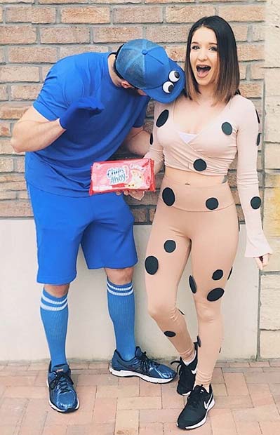 Cookie Monster and Cookie Costume Idea