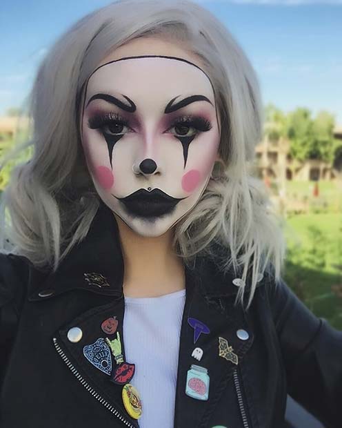  Creepy Clown Halloween Makeup