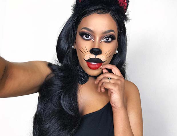 Cute Cat Halloween Makeup Makeup 