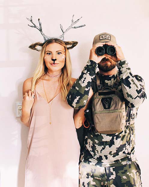 Deer and Hunter Couples Costume