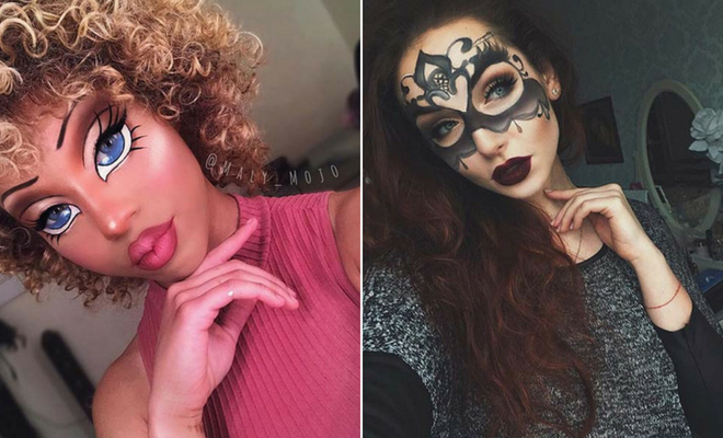 Easy Halloween Costumes Using Only Makeup