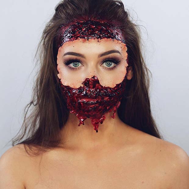 Scary Halloween Makeup Idea