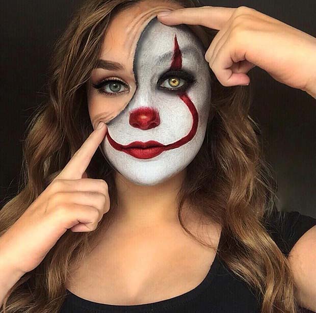 simple clown makeup