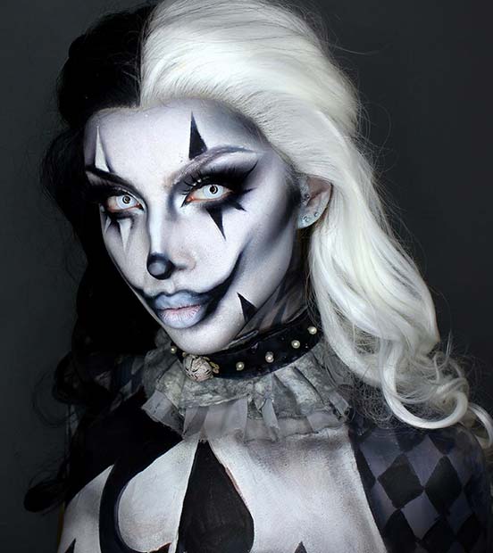 Scary Halloween Clown Makeup