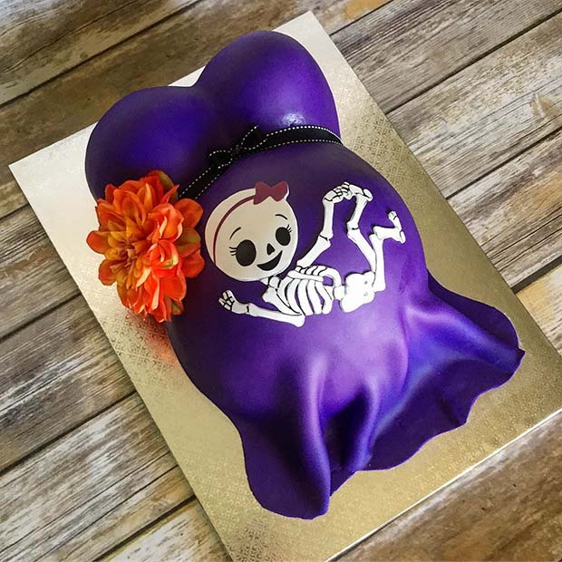 Halloween Baby Shower Cake