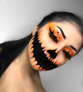 43 Scary Halloween Makeup Ideas for 2019 - StayGlam - StayGlam