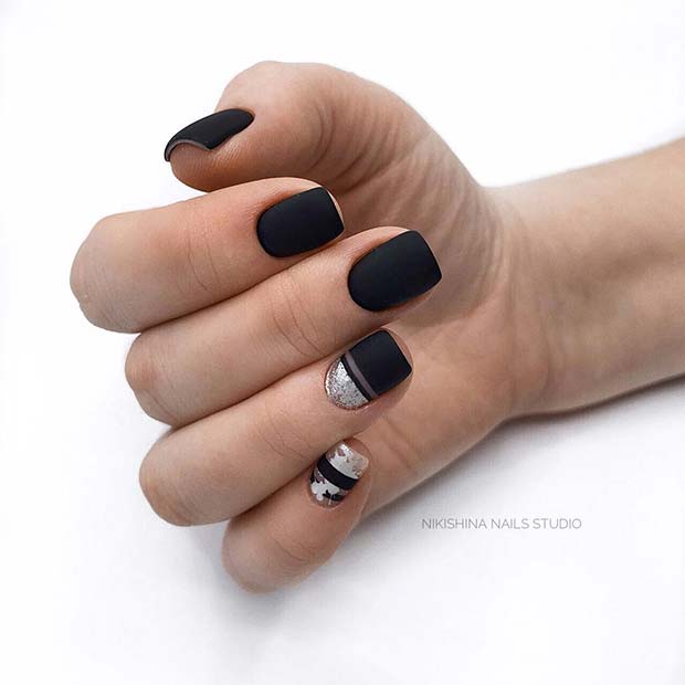 41 Edgy Matte Black Nails To Inspire You Page 2 Of 4 Stayglam