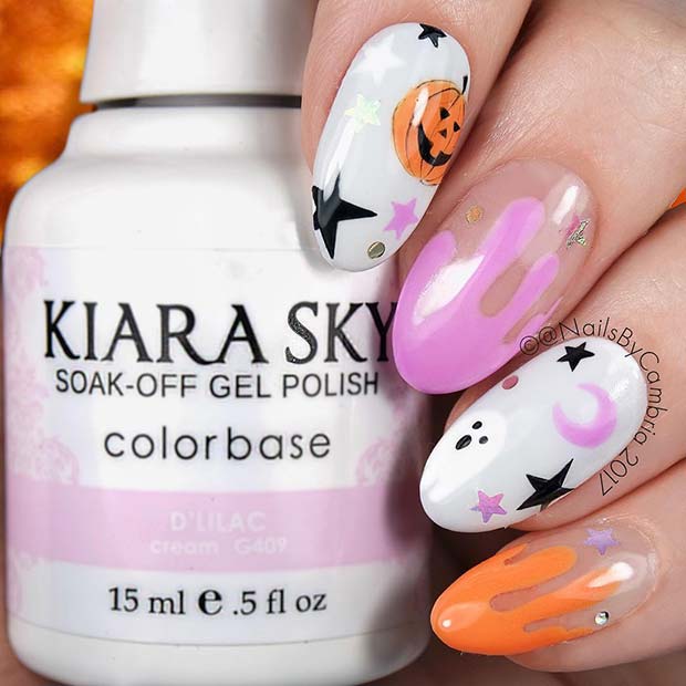 Cute and Elegant Halloween Nails 