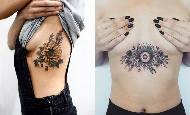 Pretty Sunflower Tattoo Ideas