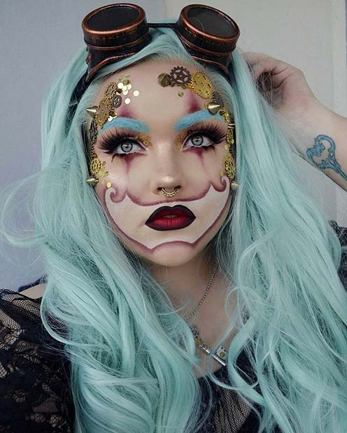 Steampunk - Unique Halloween Makeup Idea