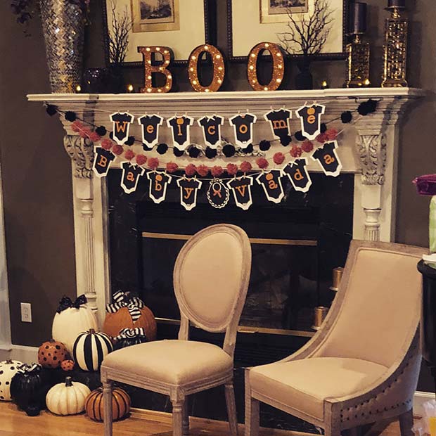 Halloween Baby Shower Decor Idea