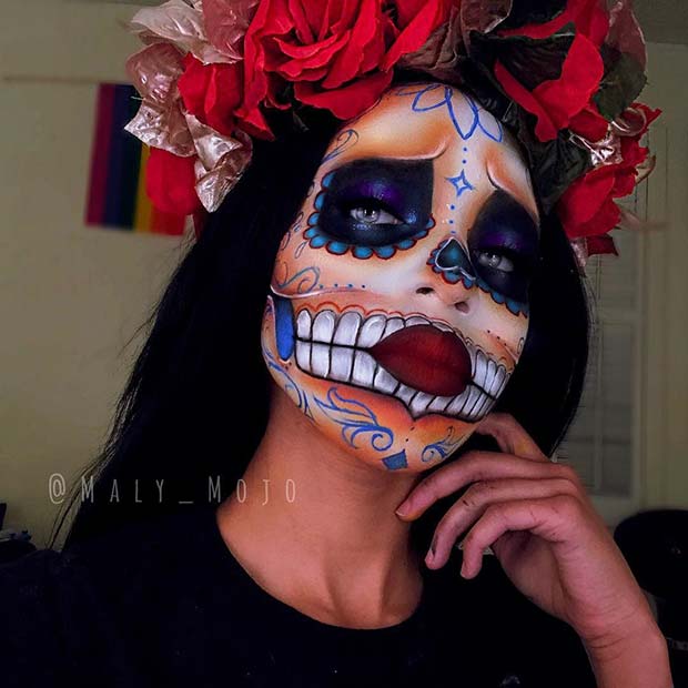 Sugar Skull Halloween Makeup