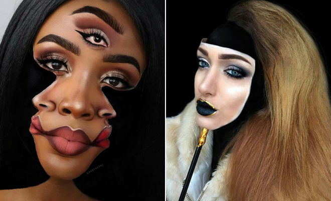 Trippy Illusion Makeup Looks for Halloween