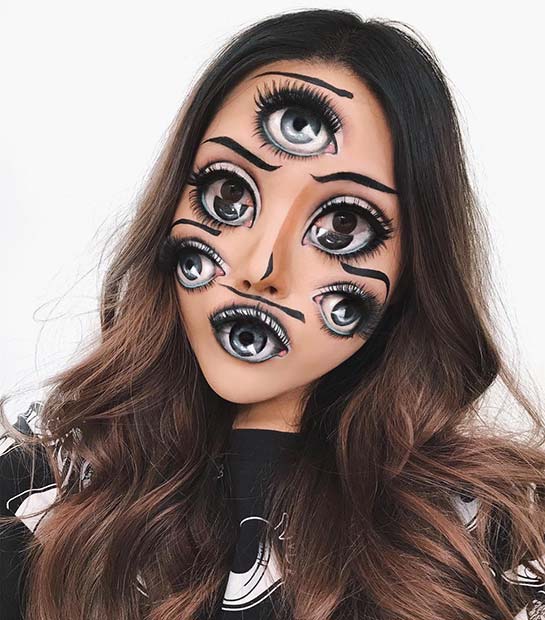 Â Trippy Manga Eye Makeup IllusionÂ 