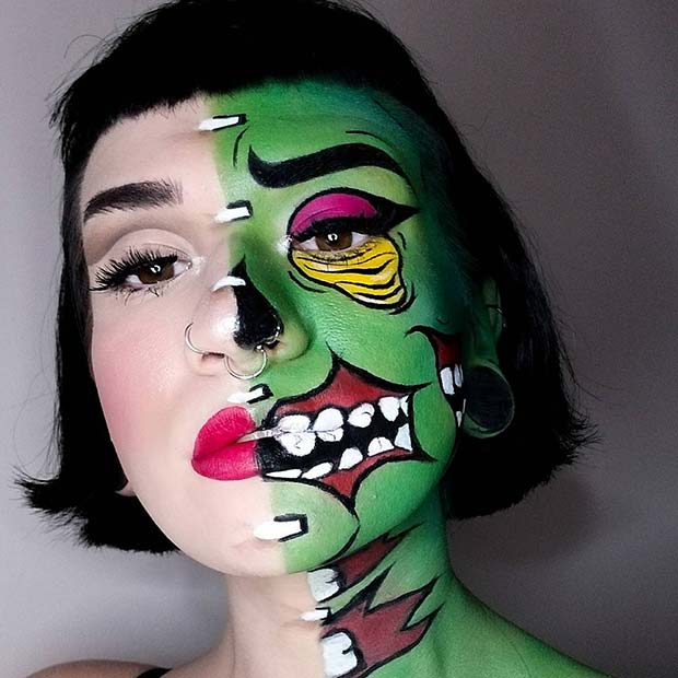 41 Unique Halloween Makeup Ideas from Instagram - StayGlam - StayGlam